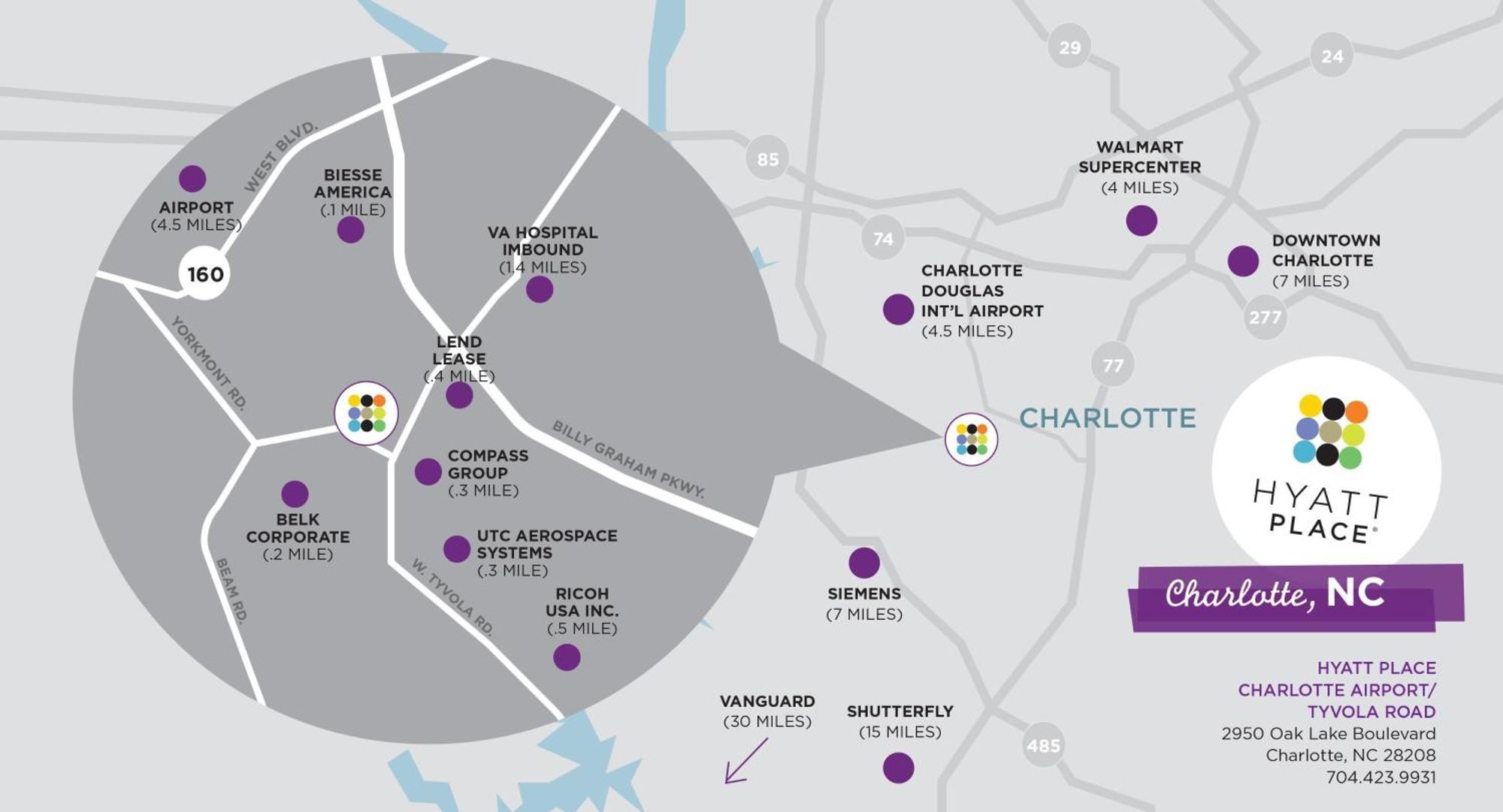 Hyatt Place Charlotte Airport Billy Graham Parkway Exterior foto